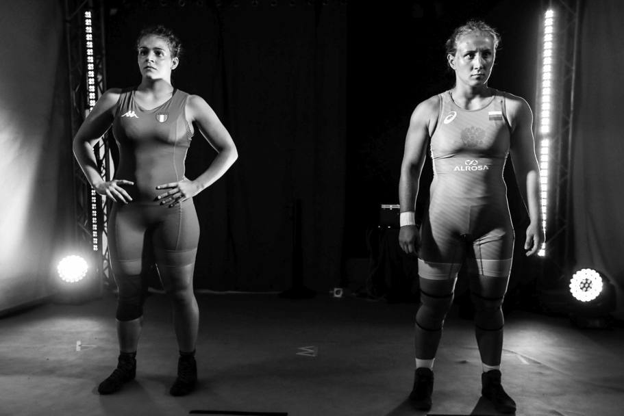 Enrica Rinaldi ( a sinistra),  argento categoria -72 kg. Foto   DIFELICENTONIO